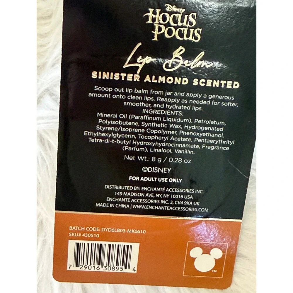 Disney Hocus Pocus Sinister Almond Scented Cauldron Lip Balm Winifred Sanderson